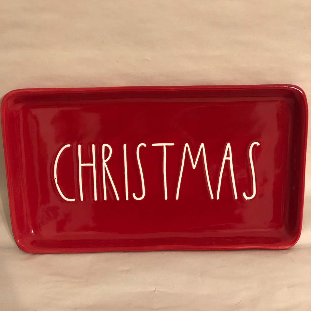 Rae Dunn Christmas tray